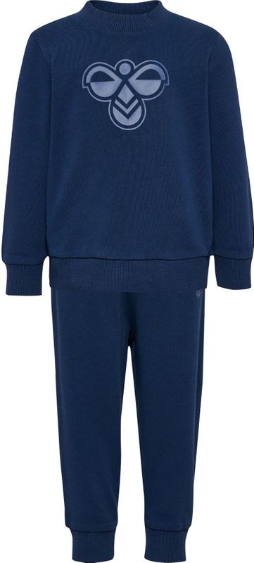 Hummel - Joggingpak - Marine - Sweatstof - Lange Mouw