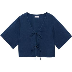 MANGO Blouse 'NAXOS'  blauw