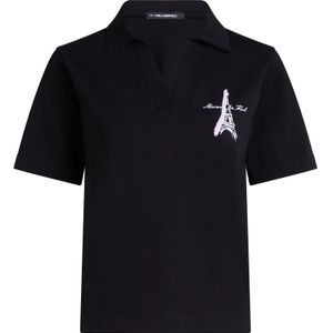 Karl Lagerfeld Shirt  pruim / zwart / wit