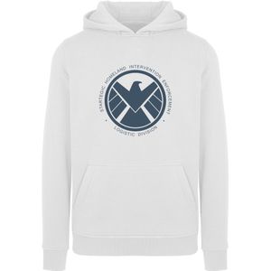 F4NT4STIC Sweatshirt 'Marvel Avengers Agent Of Shield Logistics Division'  petrol / wit