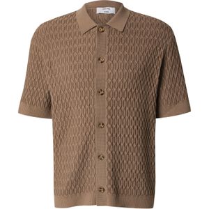 DAN FOX APPAREL Overhemd 'Domenic'  bruin