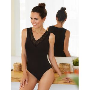zd ZERO DEFECTS Body 'Sleeveless bodysuit soy fiber'  zwart