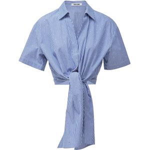 Salsa Jeans - 21010534 - Overhemd - Blauw en Wit - Losse Fit