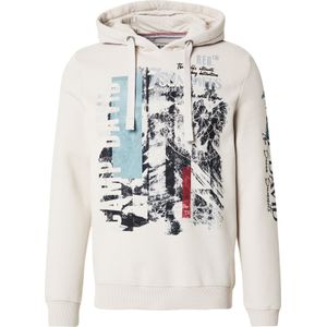 CAMP DAVID Sweatshirt  duifblauw / greige / donkerrood / zwart