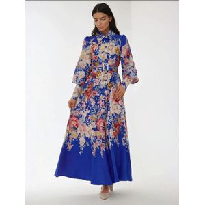 Hiccup Blousejurk  blauw / bruin / rood / wit