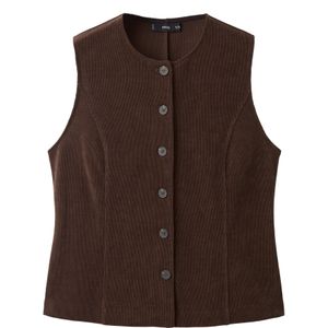 MANGO Gilet 'CHELO'  donkerbruin