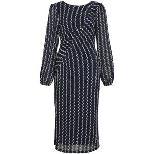 VILA Gebreide jurk  ecru / navy
