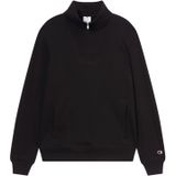 Champion - Authentic Athletic Apparel - Sweatshirt - Zwart - Halve Rits