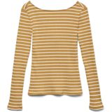 VERO MODA Shirt 'VMSea'  oranje / wit