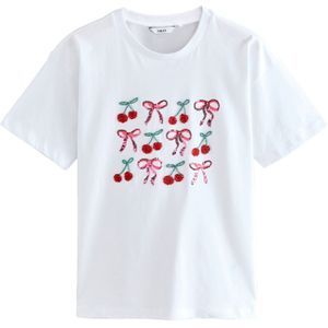 Next Shirt  groen / pink / rood / wit