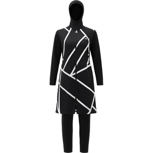 C&City Badpak  zwart / wit