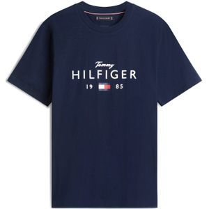TOMMY HILFIGER Shirt 'BRAND LOVE'  navy / rood / wit