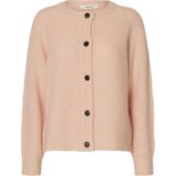 SELECTED Gebreid vest 'SLFLULU'  rosa