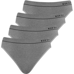 Nur Die Slip 'Retro'  grijs gemêleerd / zwart