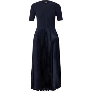 BOSS - Fadridi - Gebreide Jurk - Donkerblauw - 3/4 Lengte