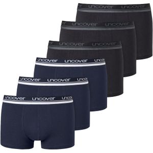 SCHIESSER Boxershorts 'Uncover'  navy / grijs / zwart / natuurwit