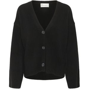 My Essential Wardrobe Gebreid vest 'Huxi'  zwart