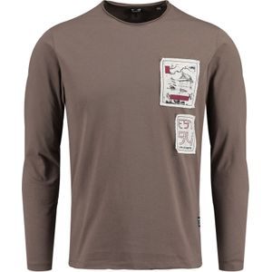KEYLARGO Sweat-shirt Klfocus Round Ls - Bruin - Katoen