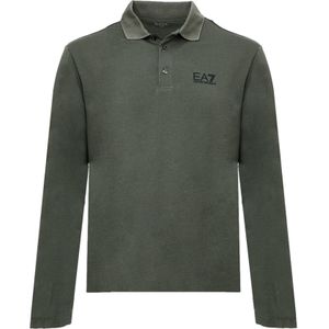 EA7 Emporio Armani Shirt  kaki / zwart