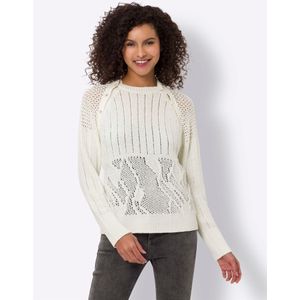 Gebreide Trui - Ecru - 65% Polyacryl 35% Polyamide