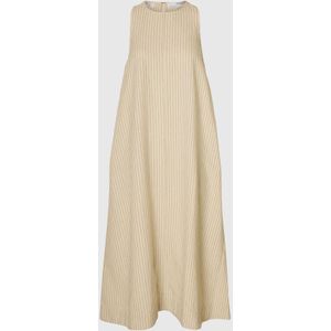 SELECTED Jurk  taupe / antraciet