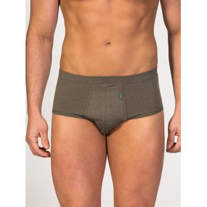 zd ZERO DEFECTS Slip 'Saturno Soya fly Front Brief'  donkergroen