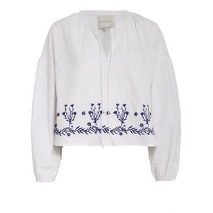 DESIRES Blouse 'Caroline'  marine / wit