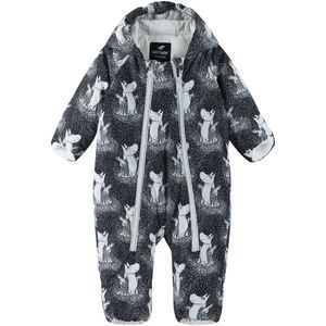 Reima Overall 'Moomin Knytte'  grijs / lichtgrijs / zwart