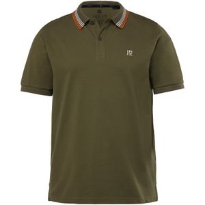 JAY-PI Shirt  olijfgroen / donkeroranje / wit