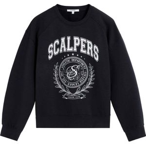 Scalpers Sweatshirt 'College'  marine / wit