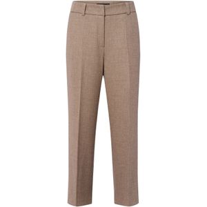 Cambio - California - Bandplooibroek - Bruin - 7/8 lengte - Wide leg