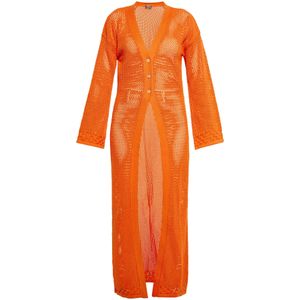 ebeeza Gebreid vest  oranje