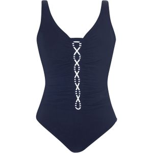 SUNFLAIR Badpak  donkerblauw / wit