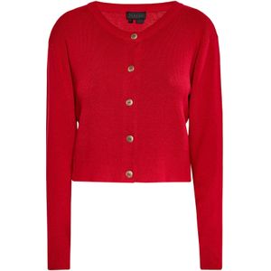 NAEMI Gebreid vest  rood