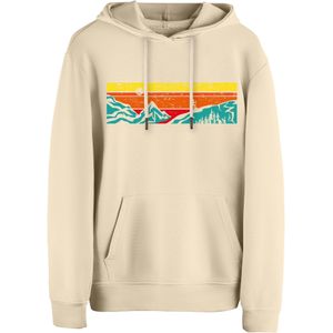 Cotton Prime Sweatshirt 'Lets Hiking'  sand / geel / smaragd / donkeroranje