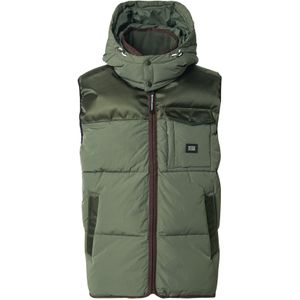 SCOTCH & SODA Bodywarmer  donkerbruin / groen / donkergroen