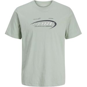 JACK & JONES Shirt  pastelgroen / zwart / wit