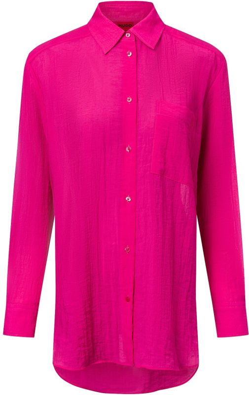 HUGO - Elodina - Overhemdblouse - Kreuklook - Viscosemix