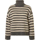 SELECTED - SLFLULU - Trui - Greige - Losse Pasvorm - Lange Mouw