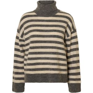 SELECTED - SLFLULU - Trui - Greige - Losse Pasvorm - Lange Mouw