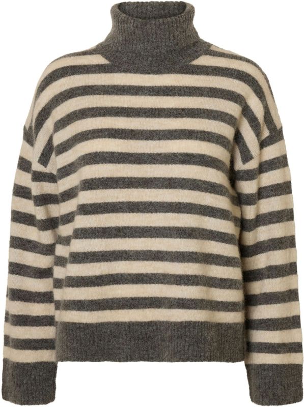 SELECTED - SLFLULU - Trui - Greige - Losse Pasvorm - Lange Mouw