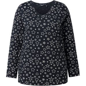 Ulla Popken Shirt  zwart / wit