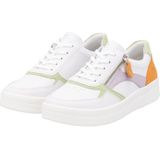 Sneakers - Color-Blocking - Leer - Uitneembare Zool - Ritssluiting