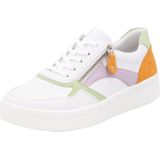 Sneakers - Color-Blocking - Leer - Uitneembare Zool - Ritssluiting