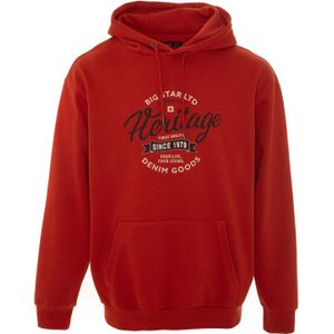 BIG STAR Sweatshirt 'Herity'  kreeft / zwart / wit