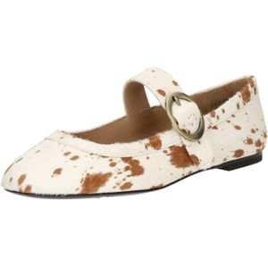 & Other Stories Ballerina met riempjes  cognac / wit