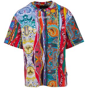 Colucci Shirt  geel / smaragd / oranje / cranberry
