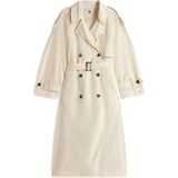 Tommy Hilfiger - Dames Trenchcoat - Effen - Regular Fit - Reverskraag