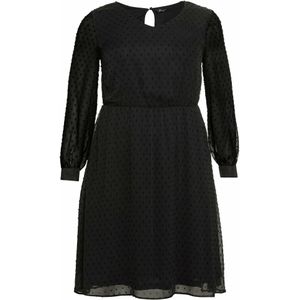 SHEEGO Cocktailjurk  zwart