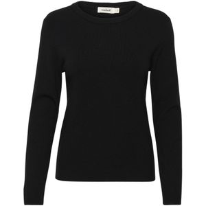 SOAKED IN LUXURY Trui 'Spina'  zwart